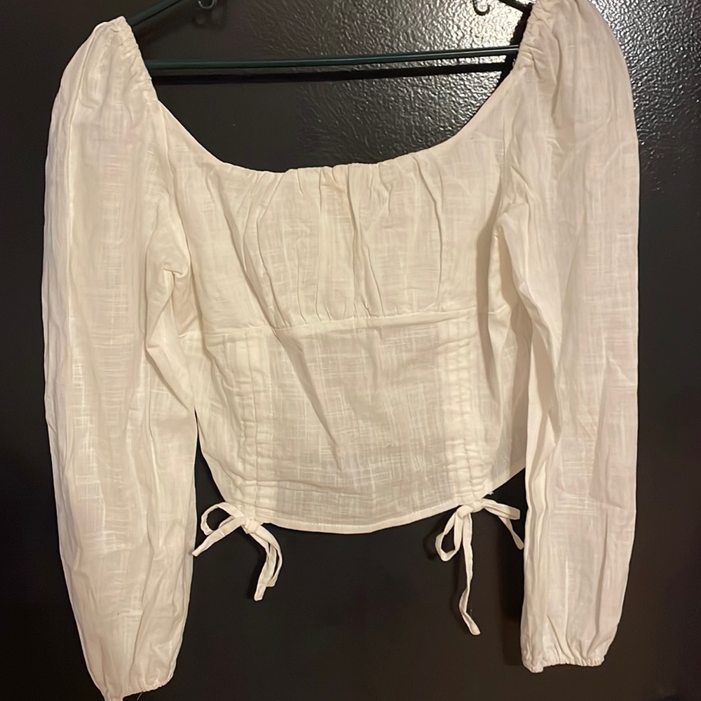 White long sleeve top!